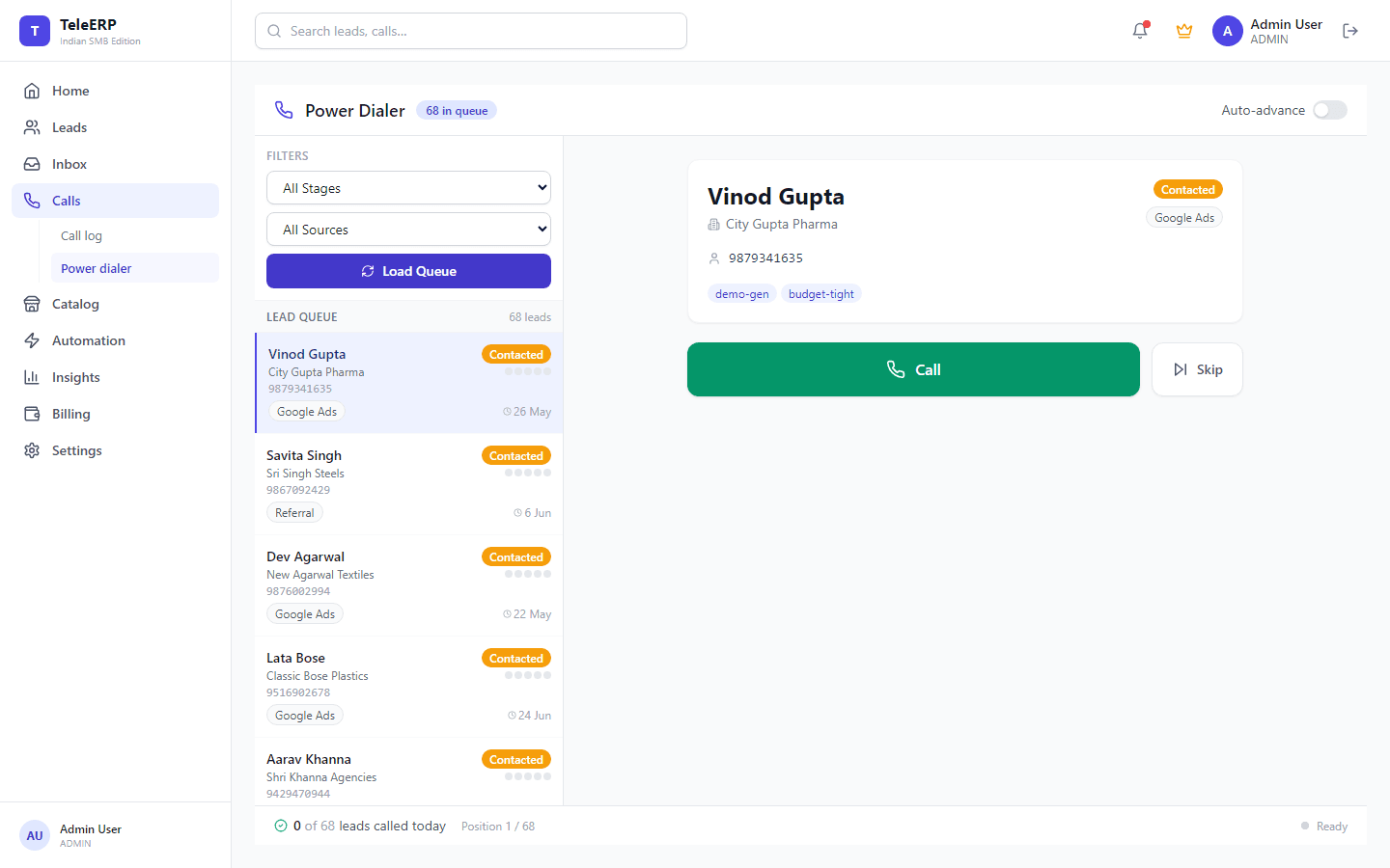 Power Dialer